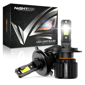 Original NightEye A315 S4 (2024 Model) – H4 LED Headlight Bulb (Set of 2) – Ultra Bright 13000LM, 72W, IP68 Waterproof