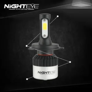 ORIGINAL NIGHTEYE H4 LED Headlight Bulb – Single Pc for Bike/Motorcycle/Scooter (36W, White Light)