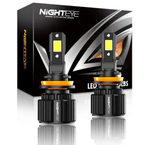 NightEye S4 H8/H9/H11/H16 LED Headlight Bulb – Set of 2